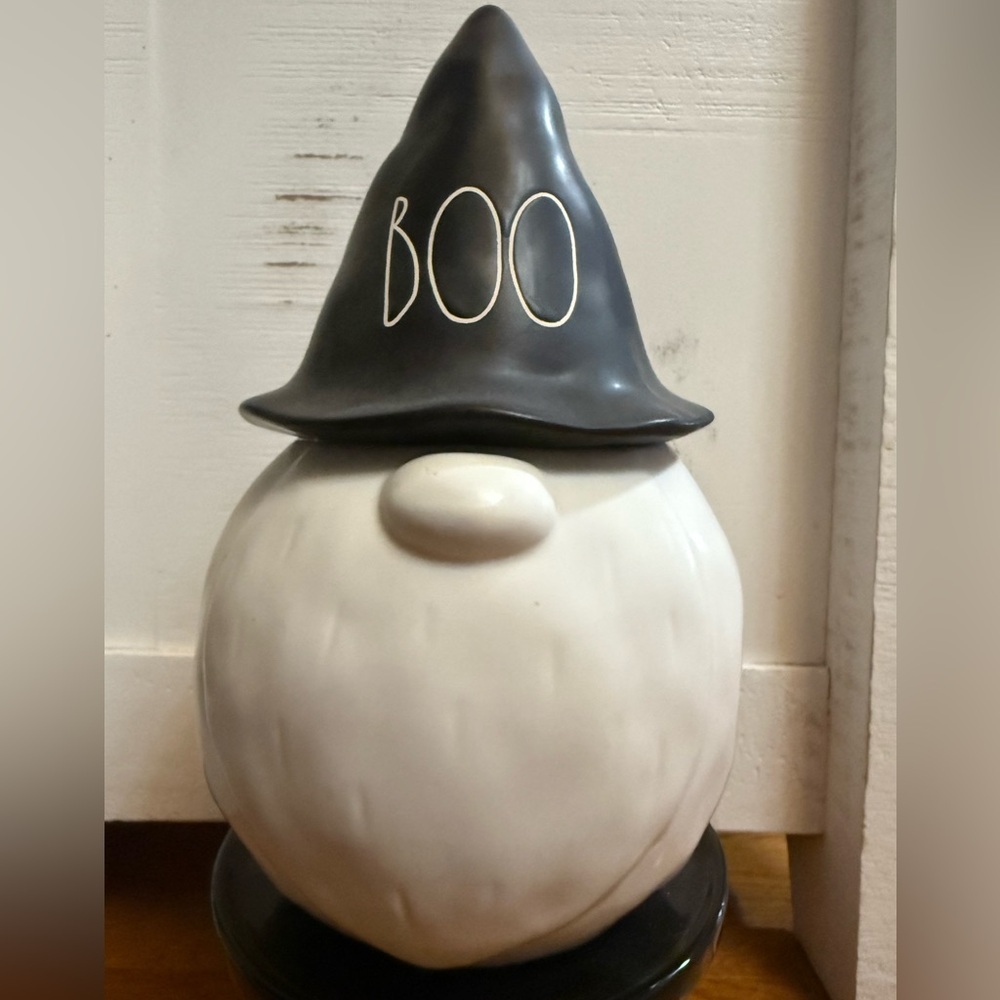 Rae Dunn Halloween Gnome with Boo Hat